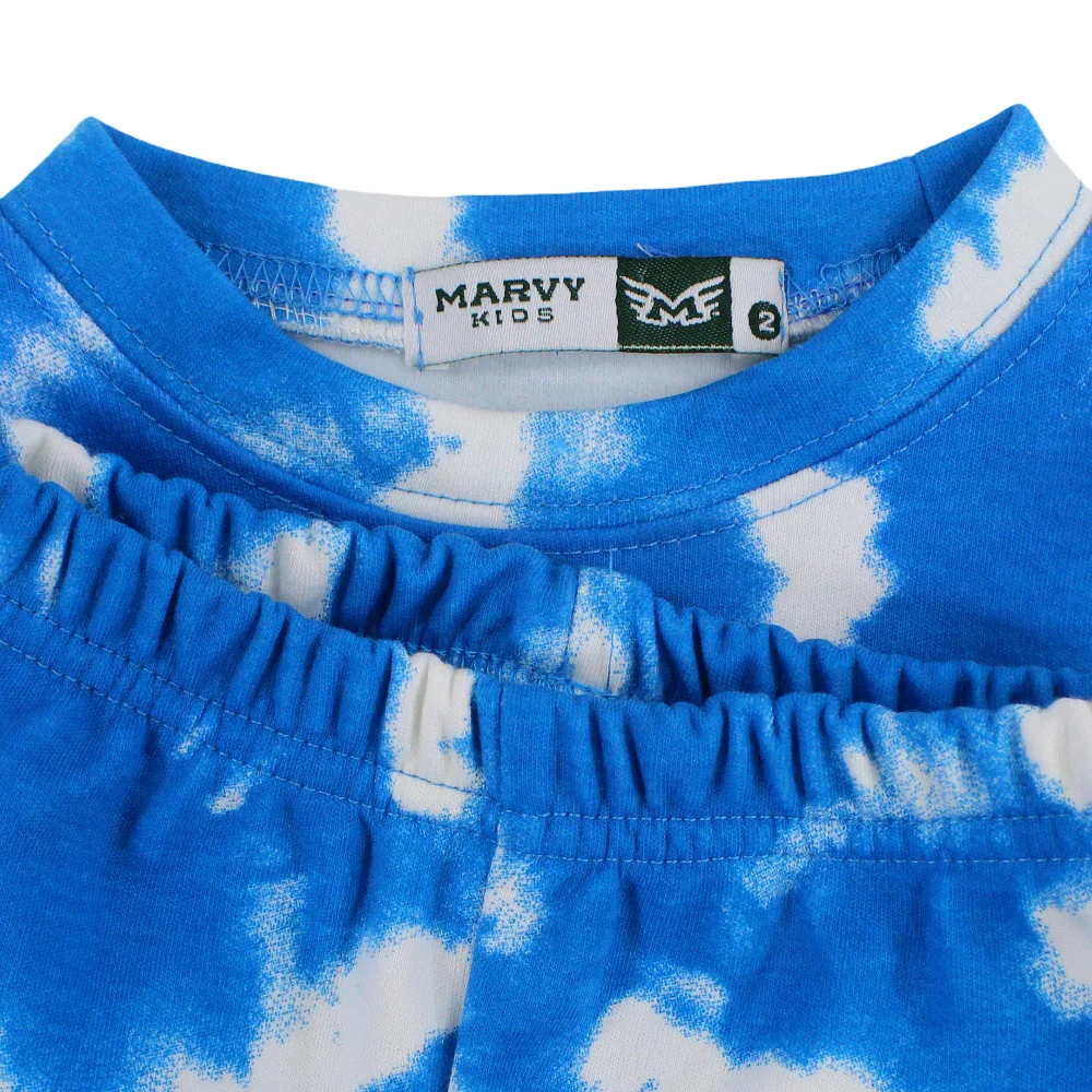 Boys Thermal Set – Blue Tie-Dye - Image 3