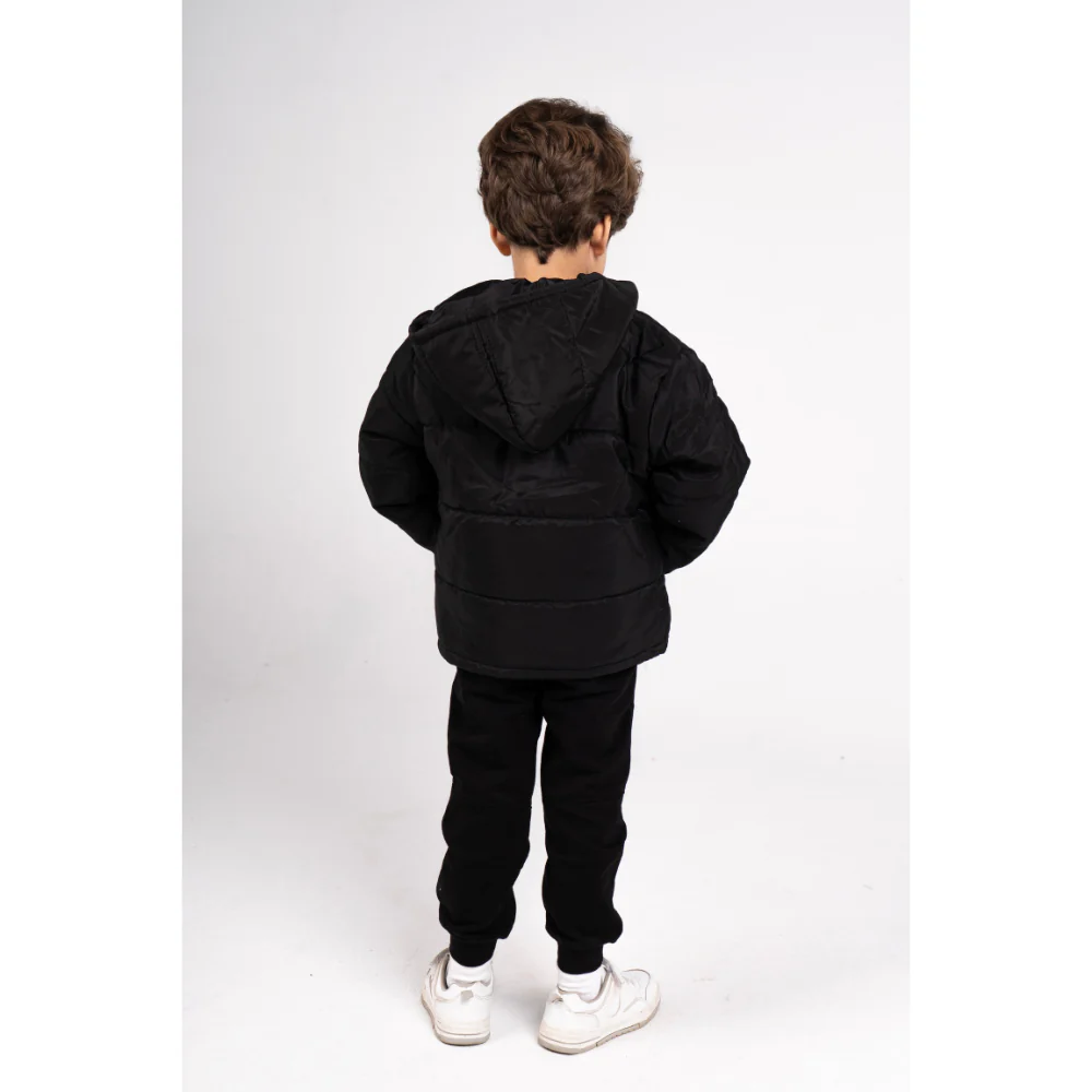 Unisex Waterproof Hooded Jacket – Black - Image 3