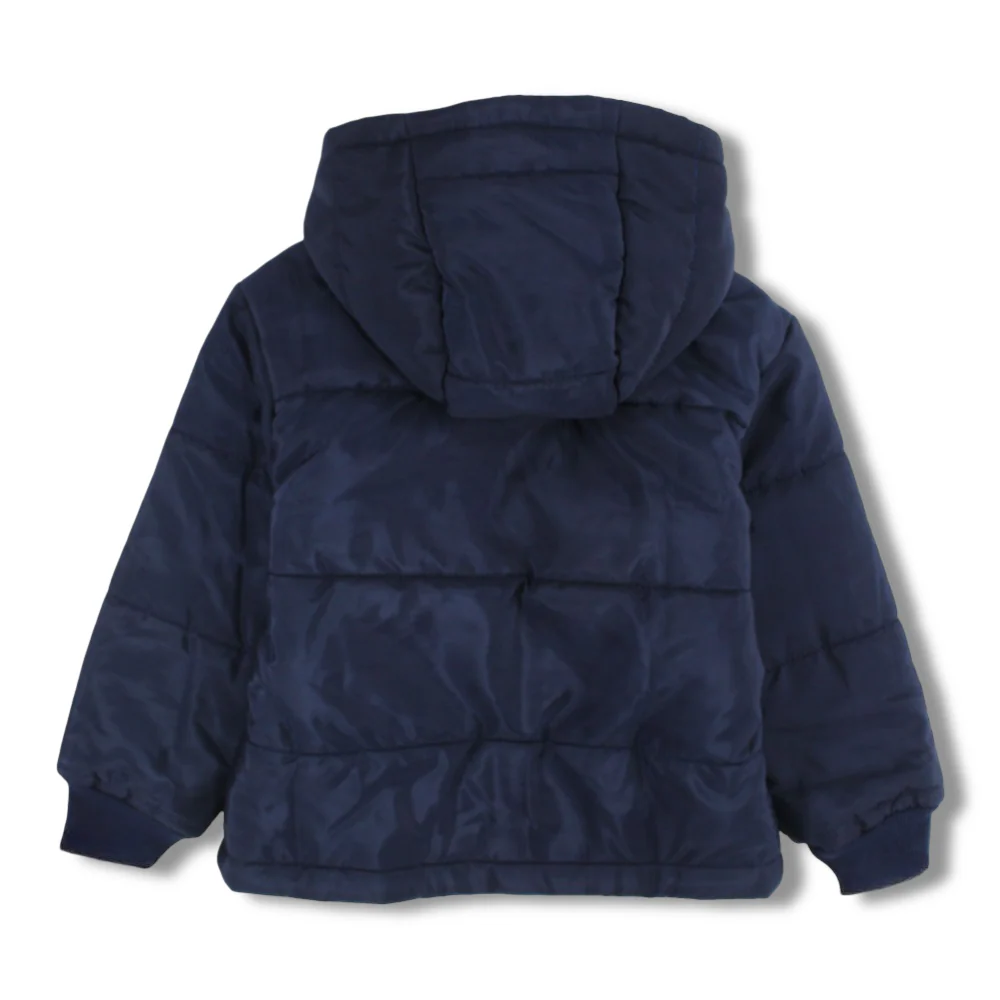 Unisex Waterproof Hooded Jacket – Navy - Image 7
