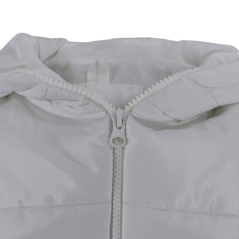 Unisex Waterproof Hooded Jacket – White - Image 3