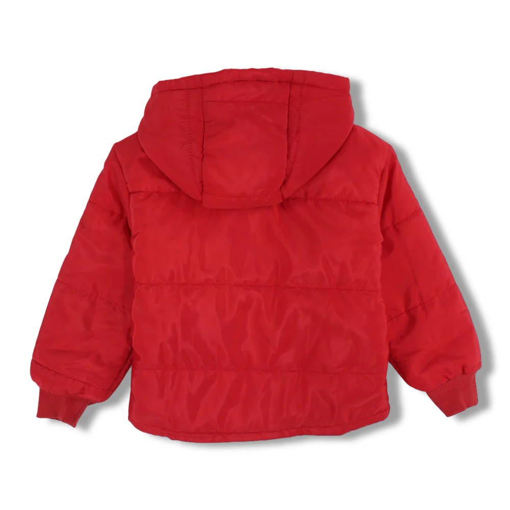 Unisex Waterproof Hooded Jacket – Red - Image 3