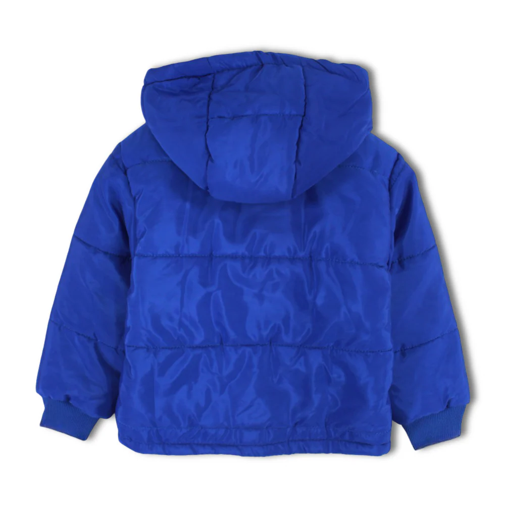 Unisex Waterproof Hooded Jacket – Blue - Image 3