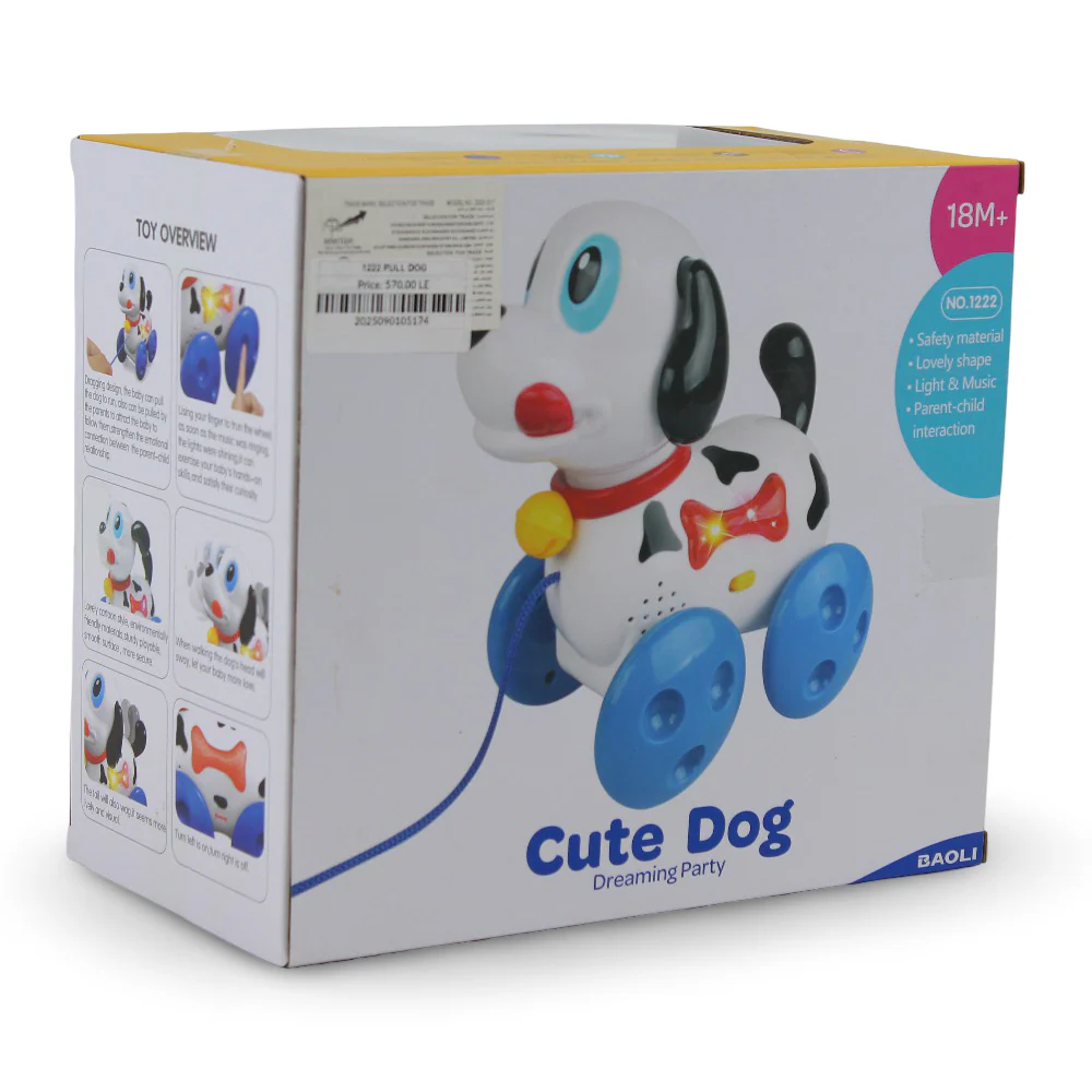 Pull-Along Cute Dog Toy with Light and Music - Image 2