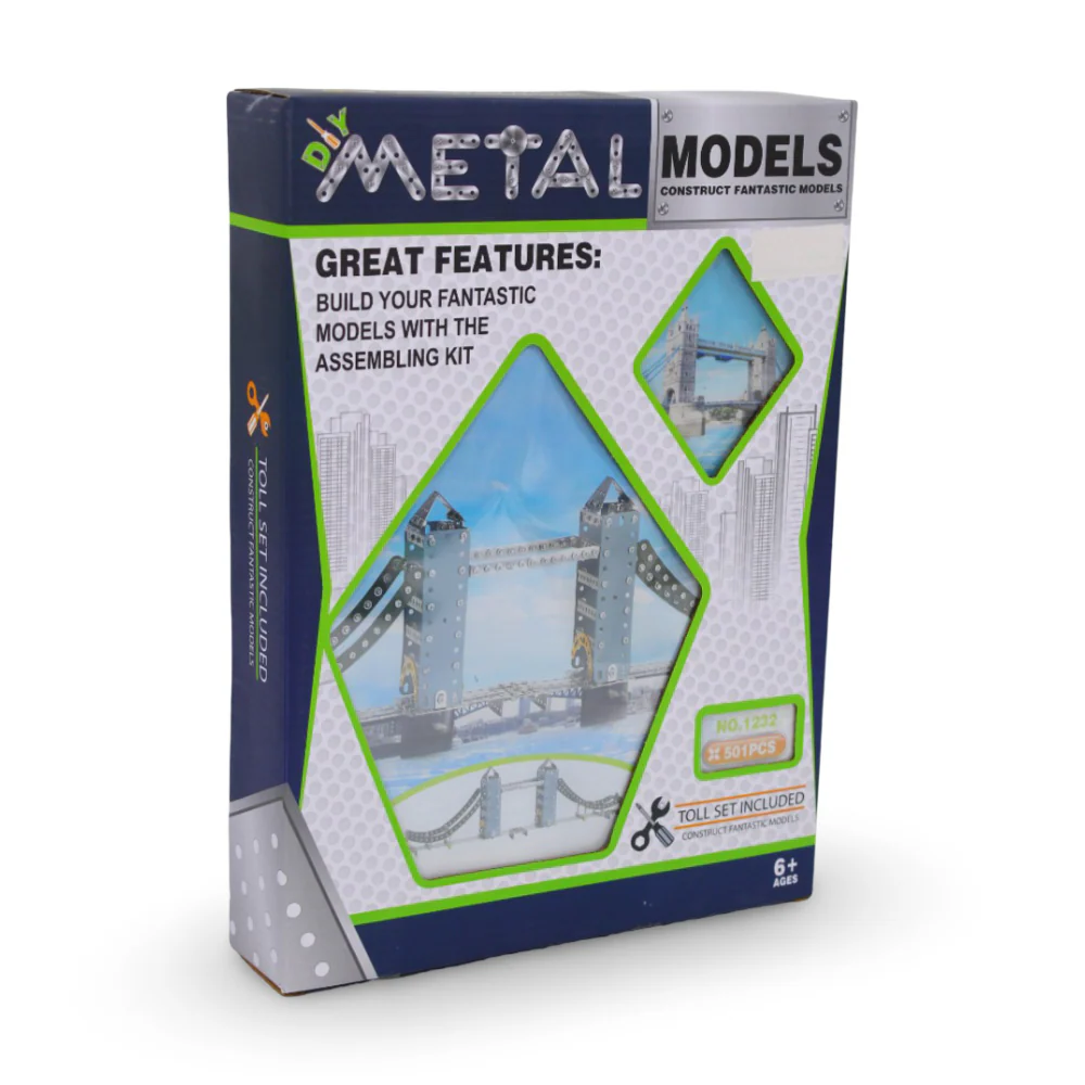 DIY Metal 3D Tower of London Bridge Model Kit – 501 Pcs - Image 2