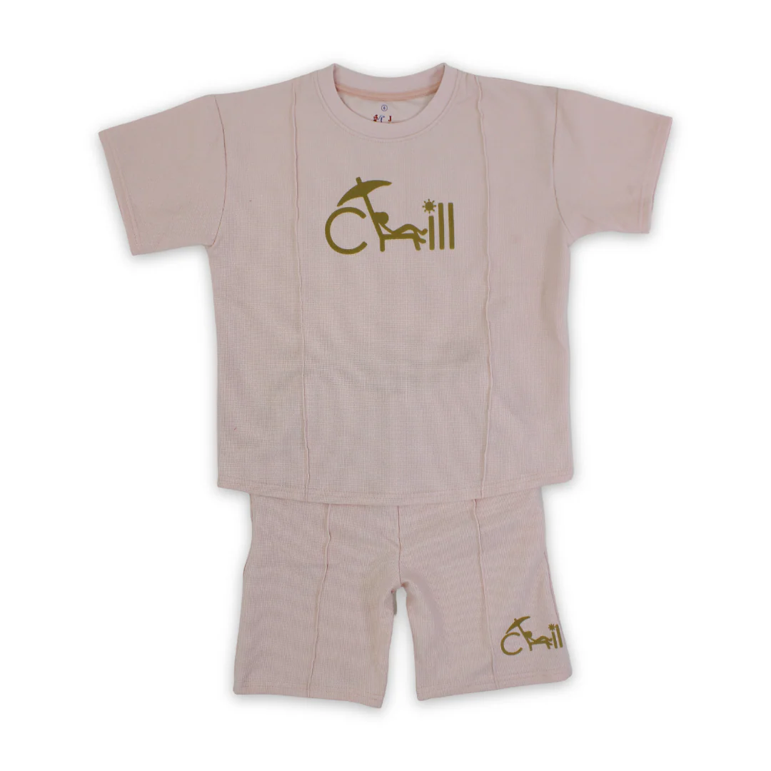 Girls Cotton Pajama – "Chill" Print - Image 3