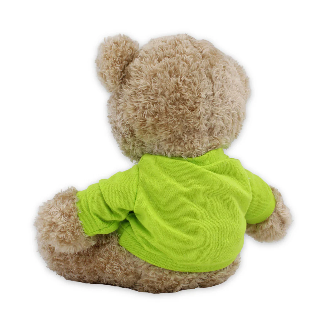 Teddy Bear Plush Toy – Cafe with Green T-Shirt - Image 2