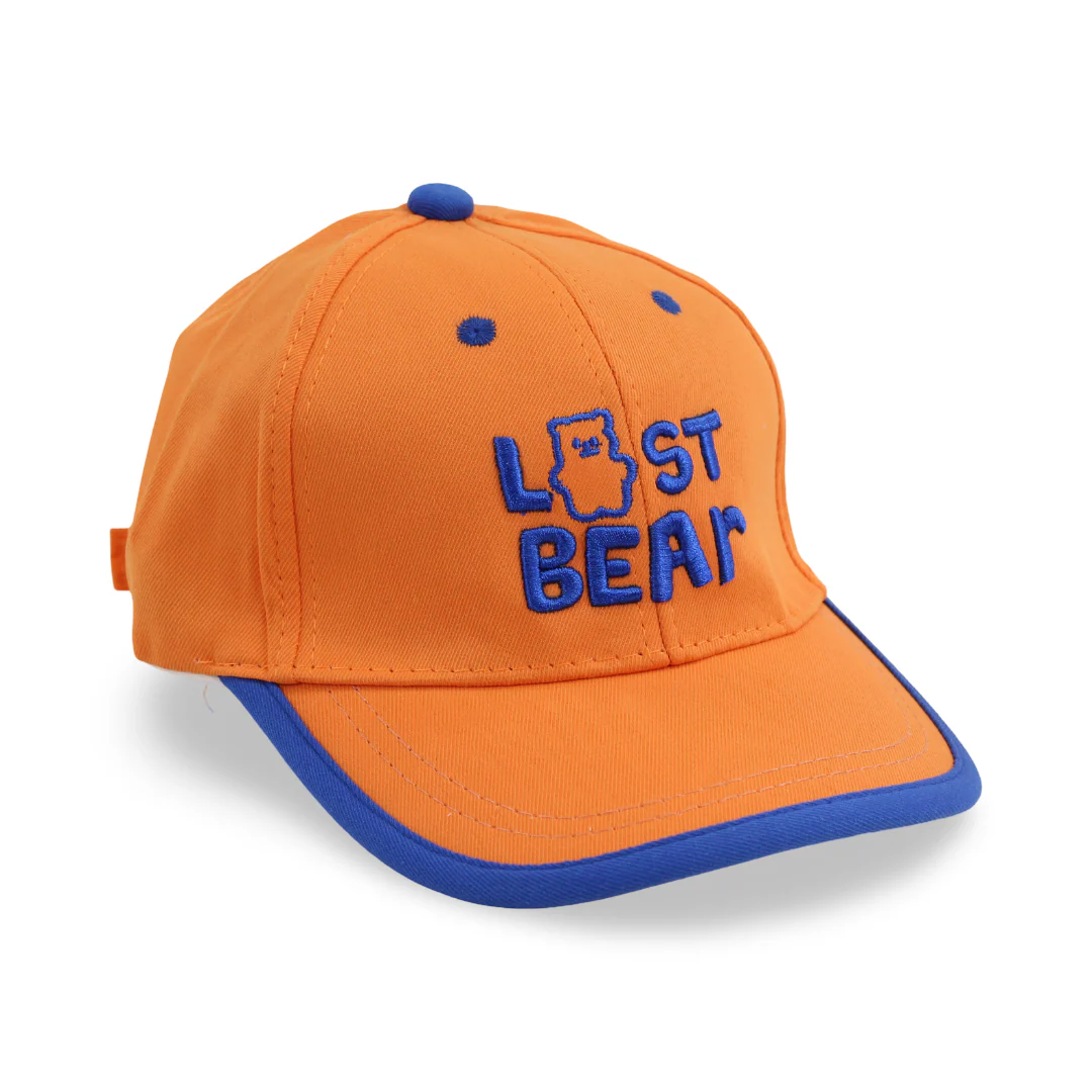 Unisex Cotton Cap – Orange with "Last Bear" Embroidery