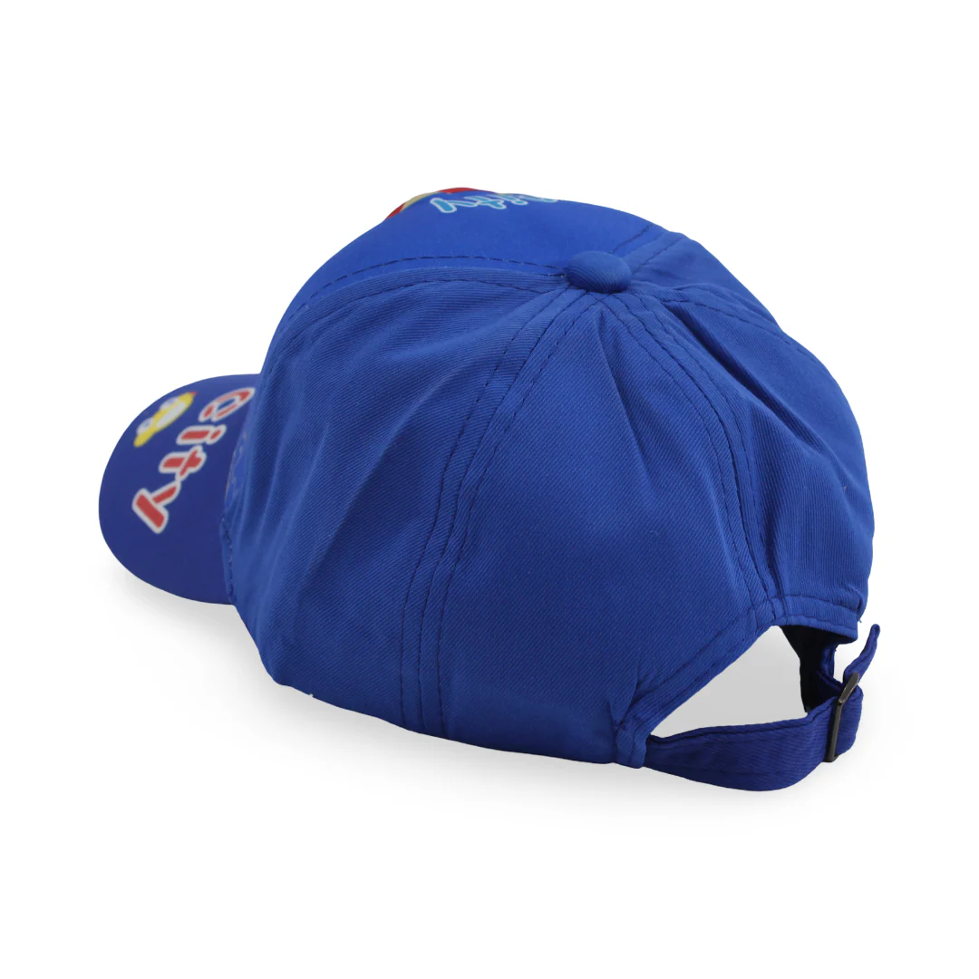 Boys Cotton Cap – Black with "City" Design - Image 4