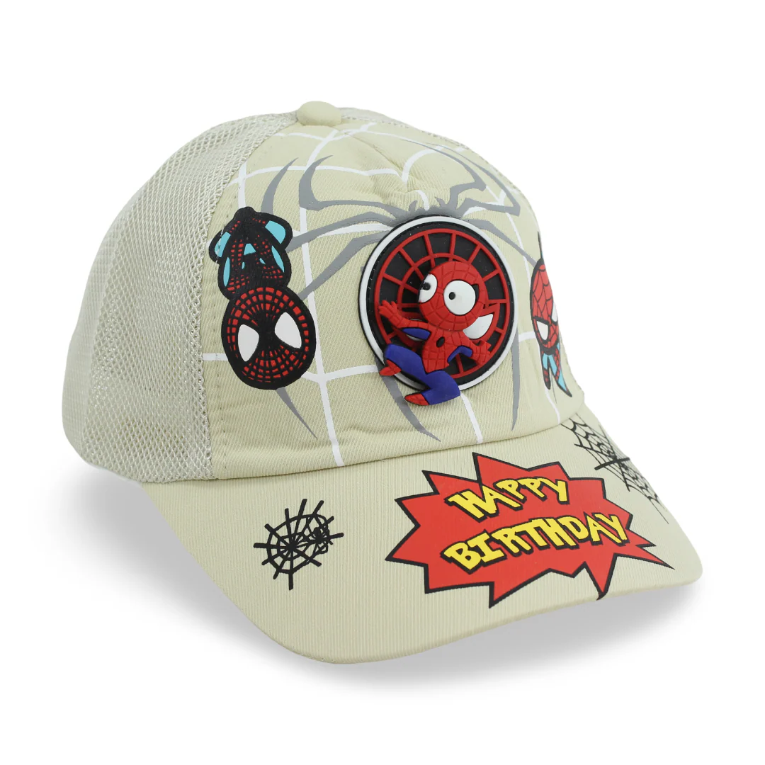 Boys Cotton Cap – Spider Design - Image 7