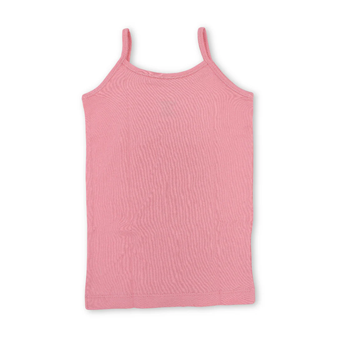 Girls Cotton Sleeveless Undershirt – Dusty Pink - Image 3