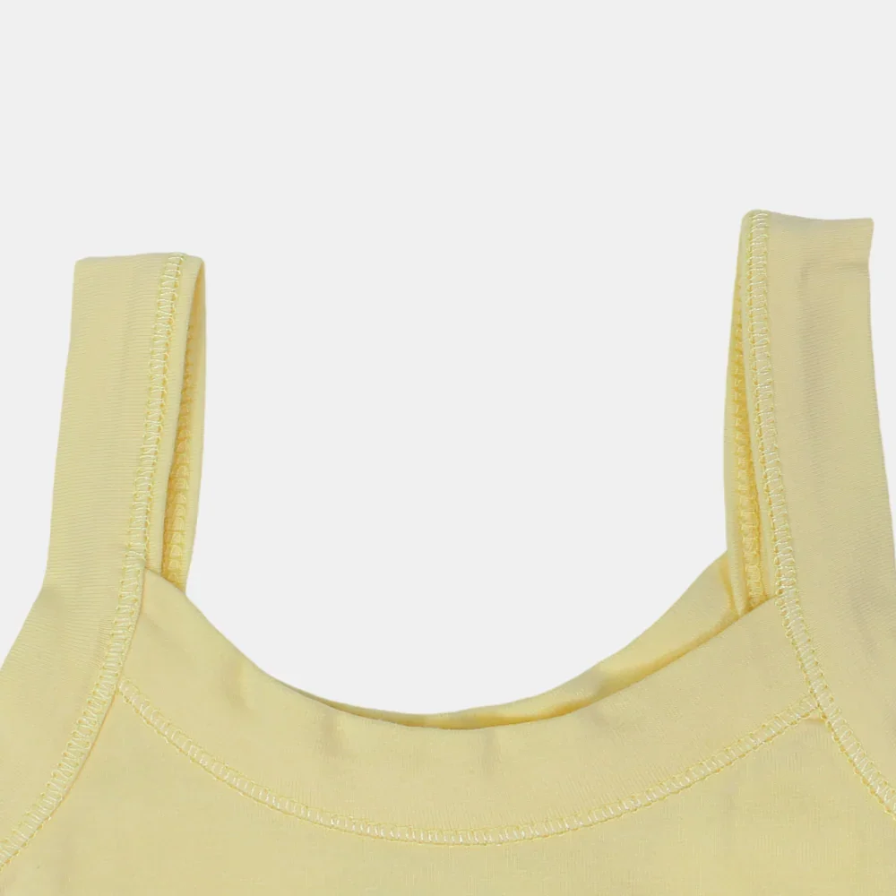 Girls Cotton Sleeveless Undershirt – Wide Straps - Image 8