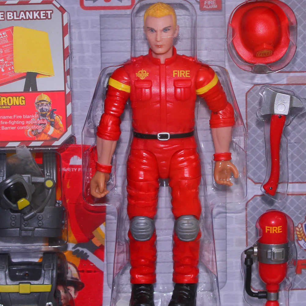 Fire Hero Firefighter with Tools – Red - Image 3