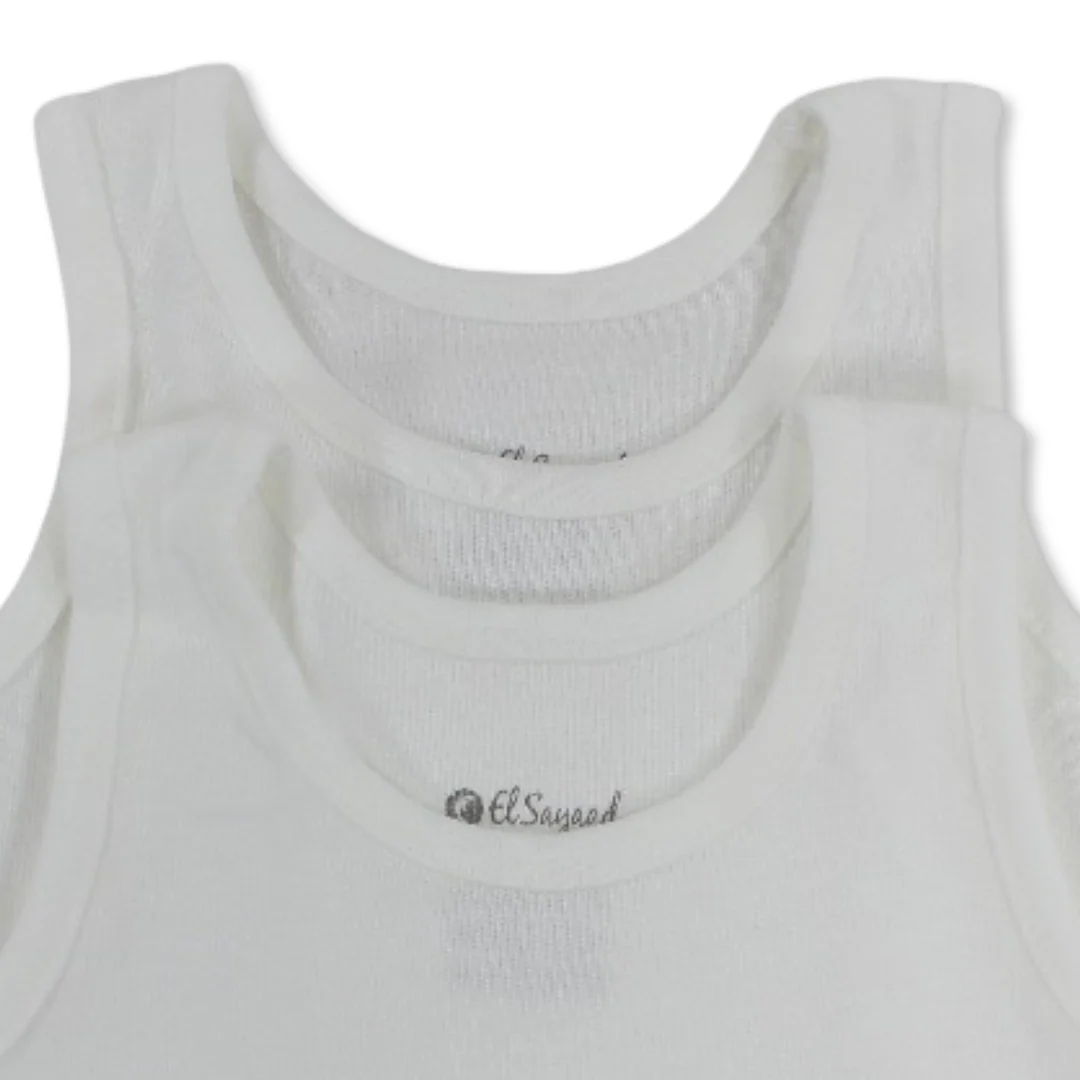 Unisex Baby Cotton Bodysuit White – Pack Of 2 - Image 3