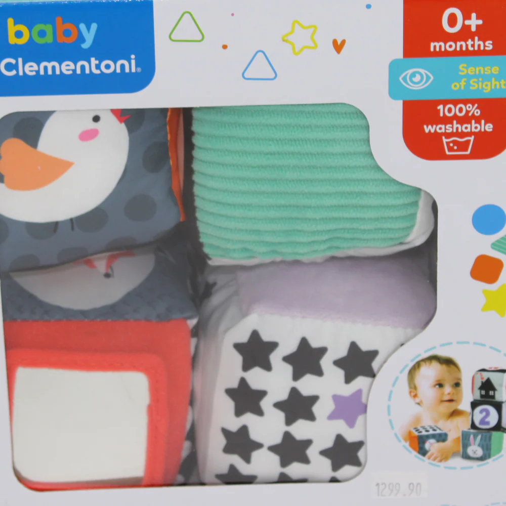 Clementoni Black & White Soft Baby Blocks - Image 3