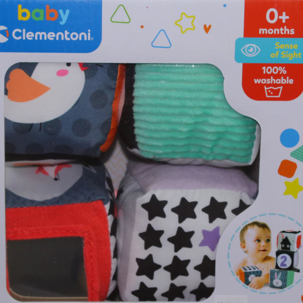 Clementoni Black & White Soft Baby Blocks - Image 4