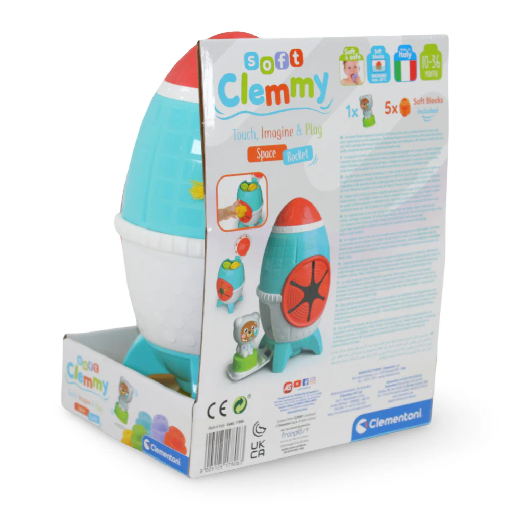 Clementoni Soft Clemmy Touch, Imagine & Play Space Rocket - Image 3