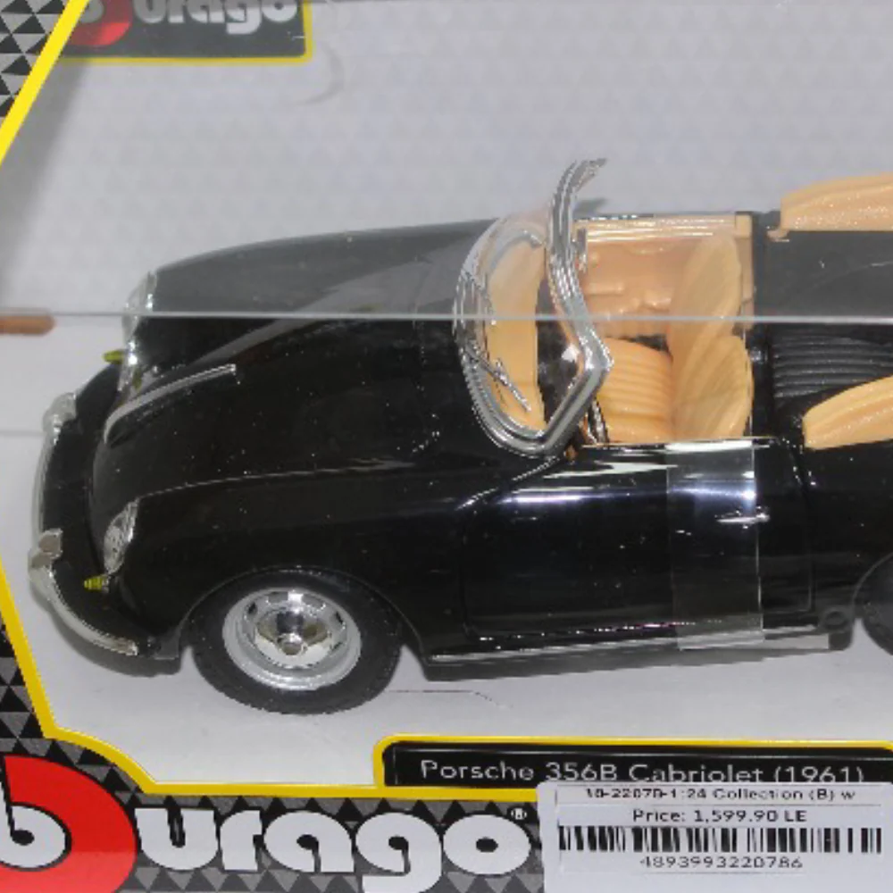 Bburago 1961 Porsche 356B Cabriolet Die-Cast Model Car – 1:24 Scale - Image 4