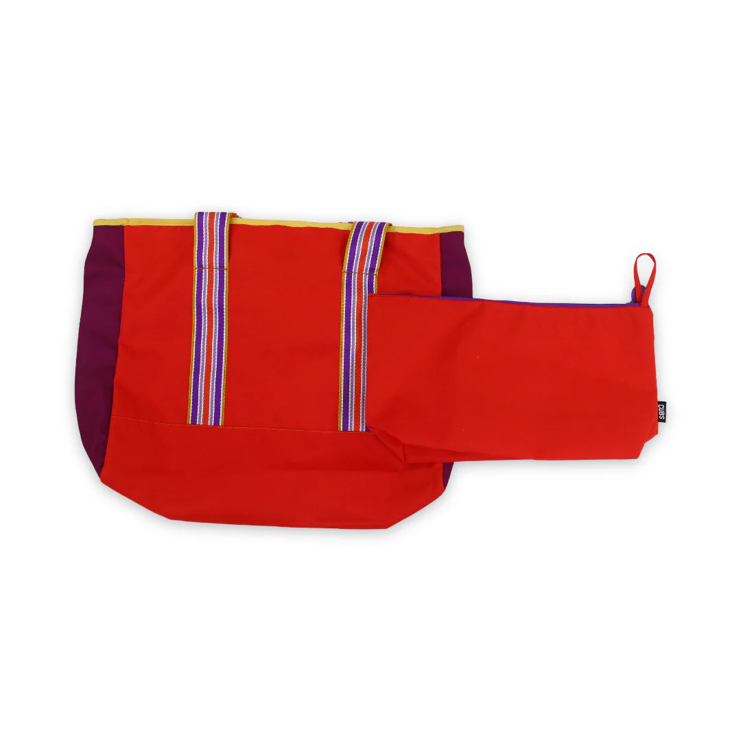 Cubs Beach Tote Set – Red & Purple 19 L - Image 2