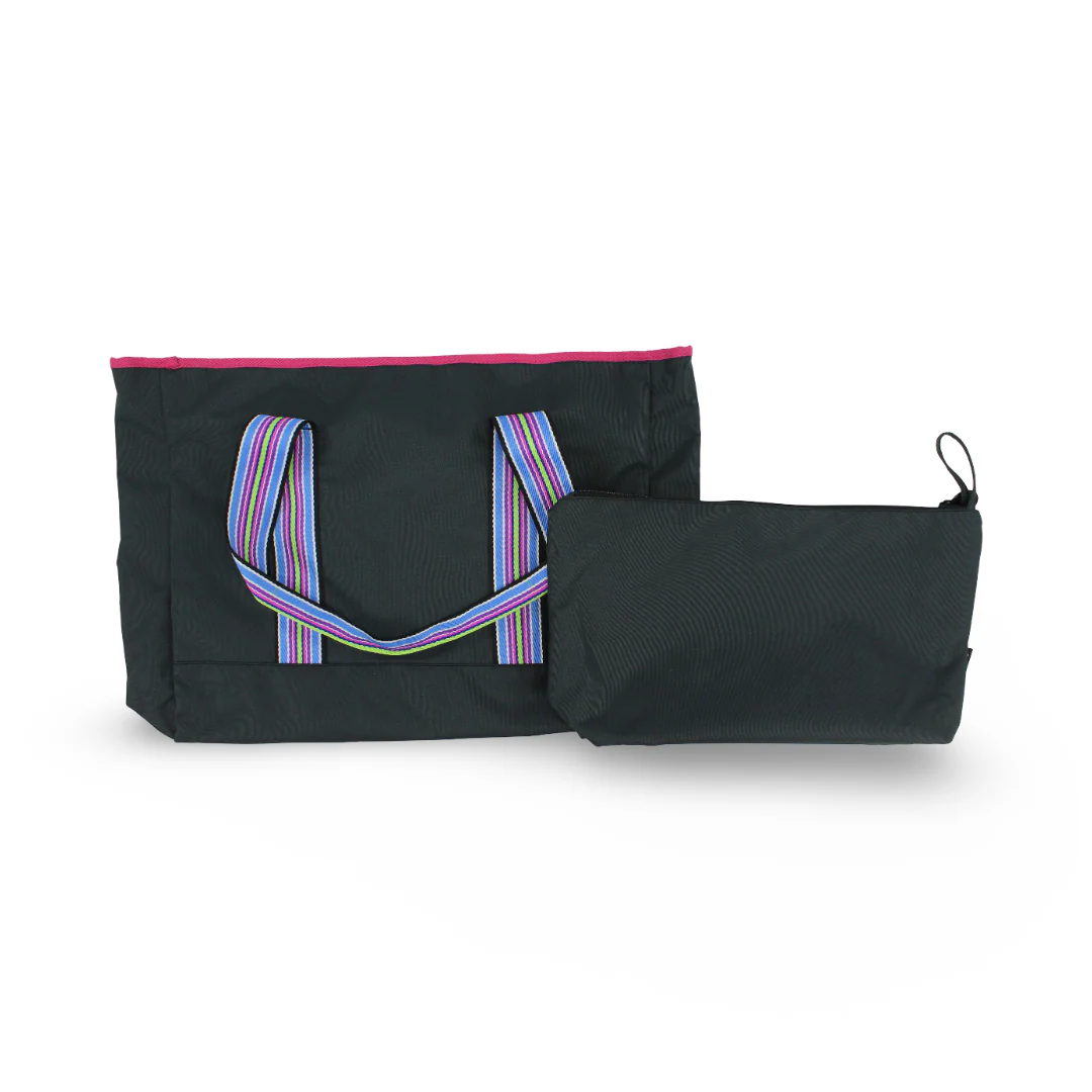 Cubs Beach Tote Set – Black & Fuschia 19 L - Image 2