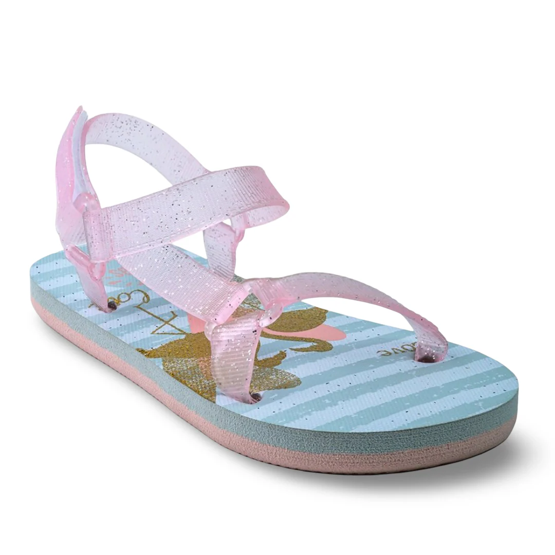 Girls Rubber Sandal – Pink - Image 4