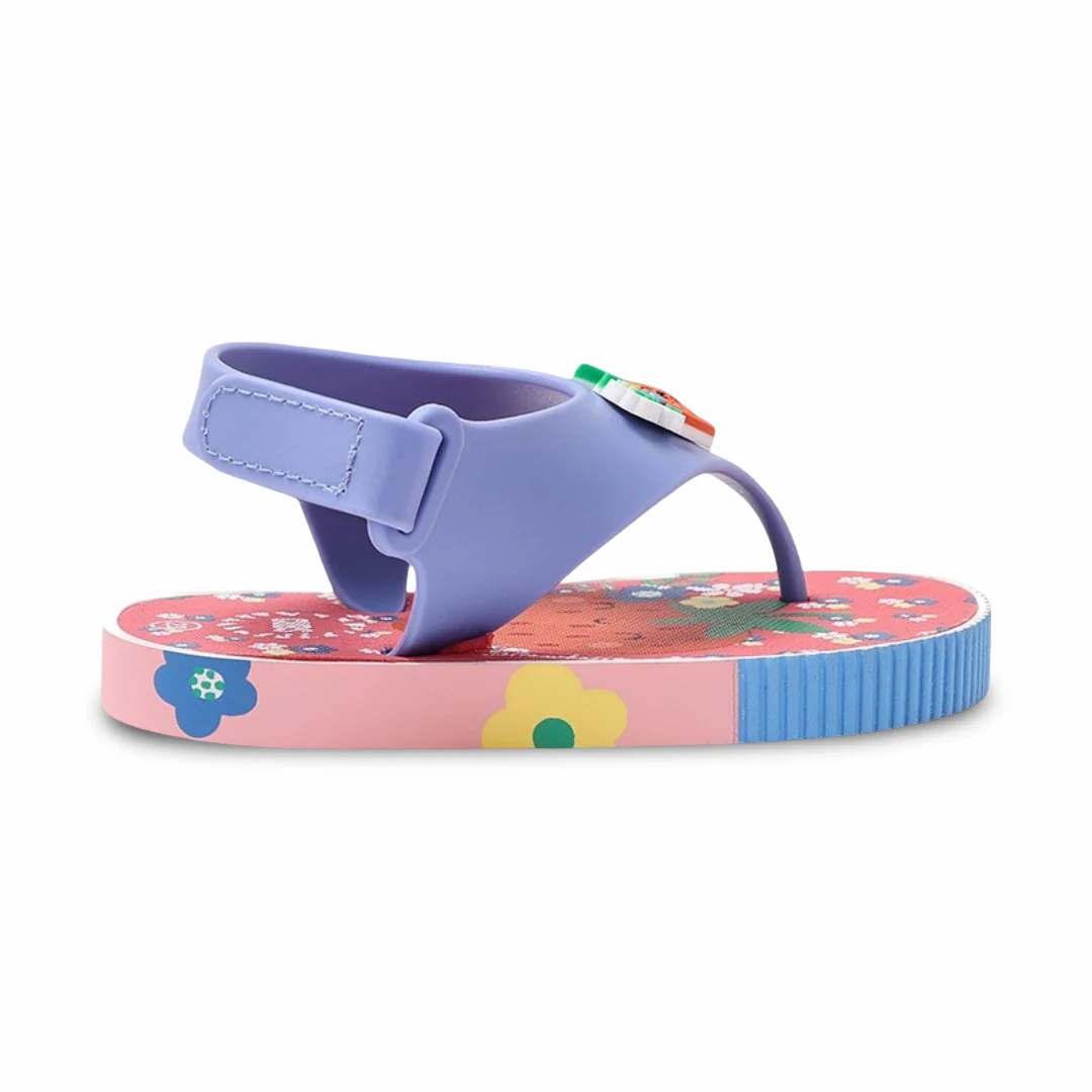 Baby Girls Rubber Sandal – Baby Blue Strawberry Flip-Flop Design - Image 3