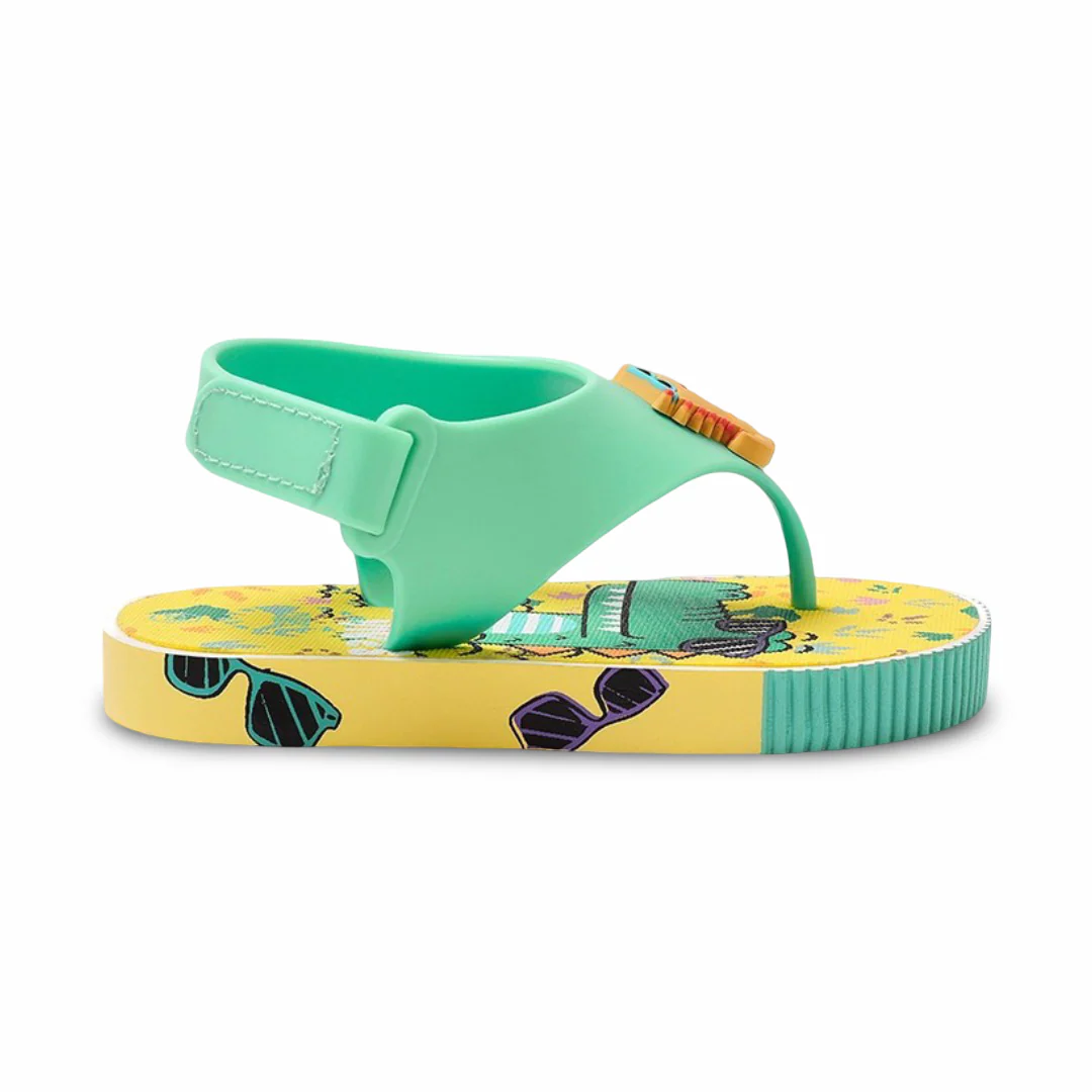 Unisex Baby Rubber Sandal – Green Crocodile Flip-Flop Design - Image 4