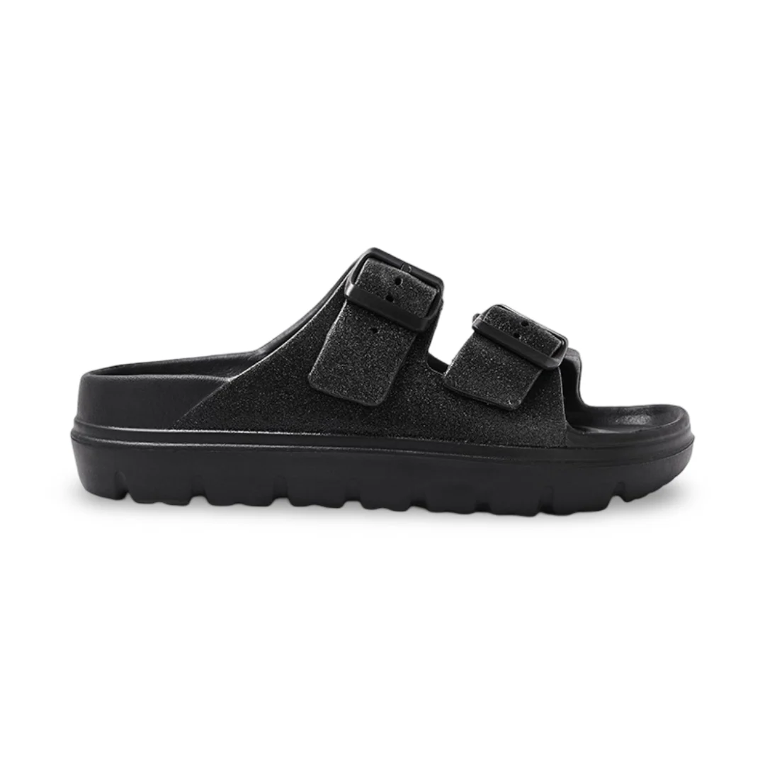Unisex Rubber Slippers – Glowy Black Safari - Image 3