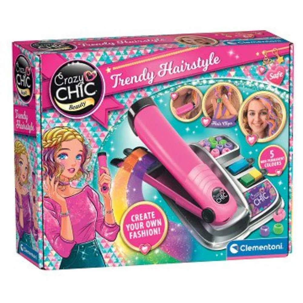 Clementoni Crazy Chic Beauty Trendy Hairstyle Hair Dye Set - Image 2