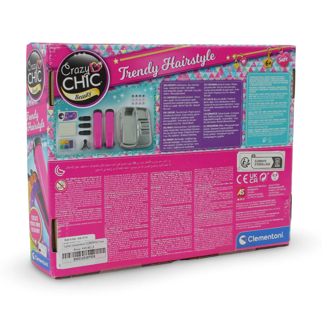 Clementoni Crazy Chic Beauty Trendy Hairstyle Hair Dye Set - Image 4