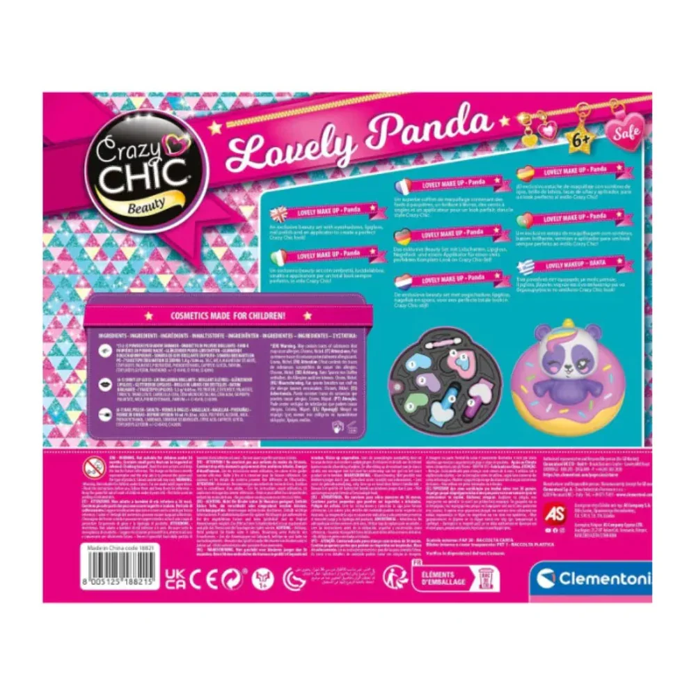 Clementoni Crazy Chic Beauty Lovely Panda Make Up Set - Image 3
