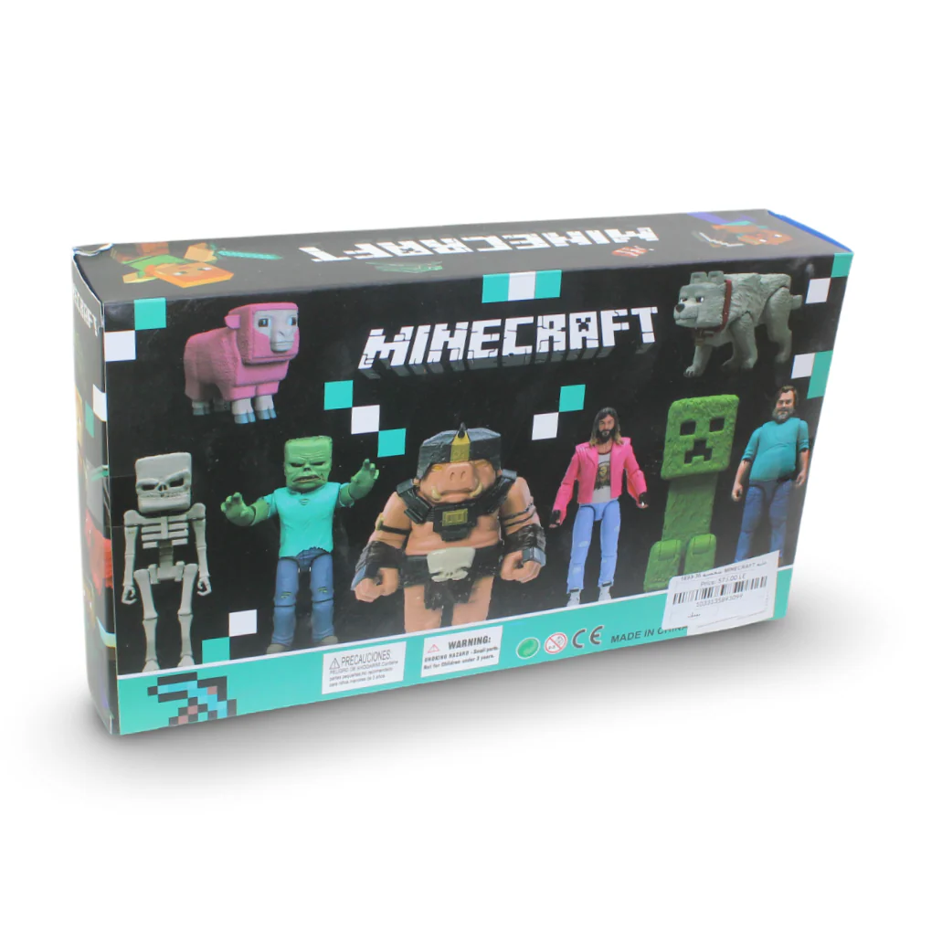 Minecraft Die-Cast Metalfigs 4-Pack Figures – Pink