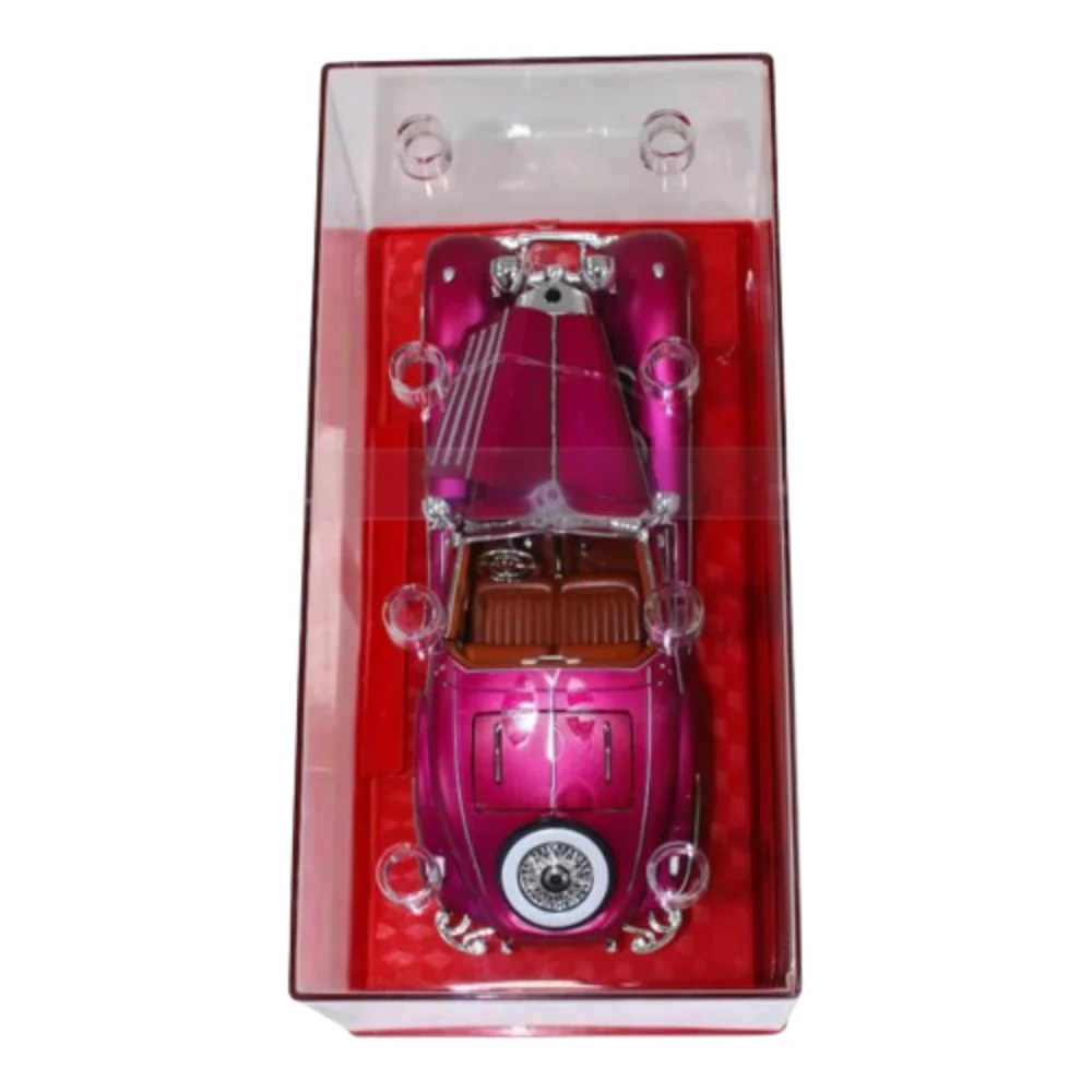 Die-Cast Classic Car – Fuchsia Mercedes - Image 3