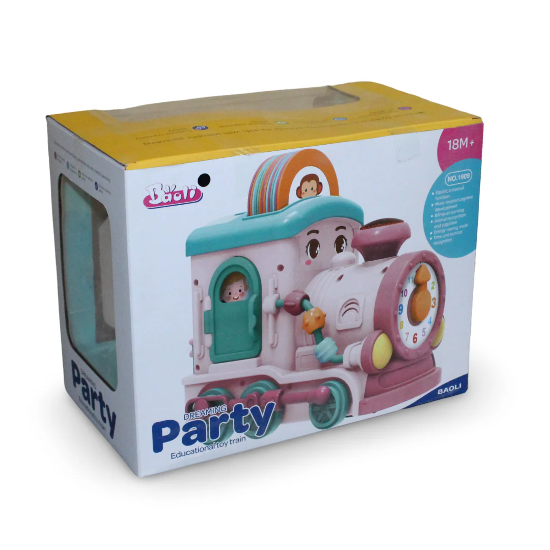 Baoli "Dreaming Party" Electric Educational Toy Train – Pink - Image 3