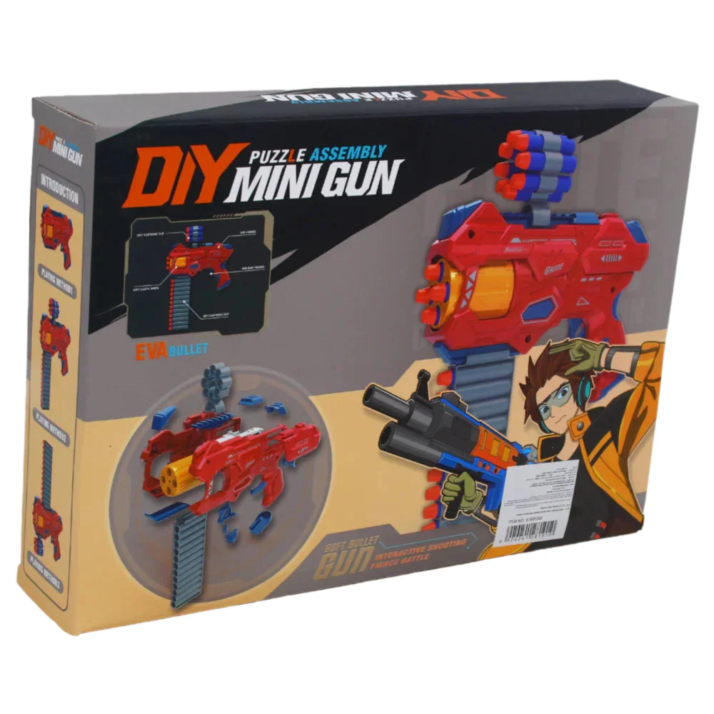 DIY Puzzle Assembly Soft Bullet Gun Toy - Image 2