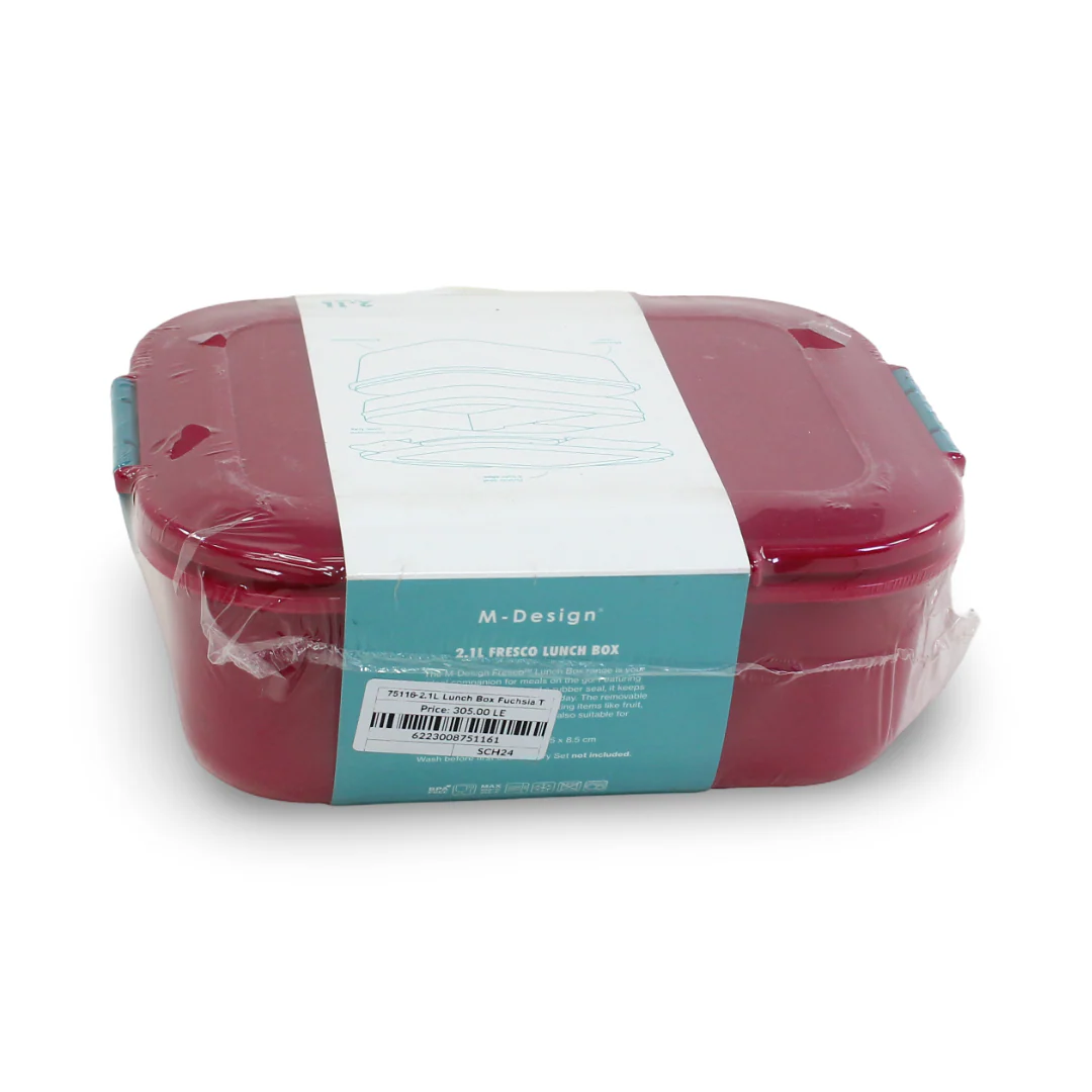 M-Design Lunch Box – 2.1 L Fuchsia/Teal - Image 2