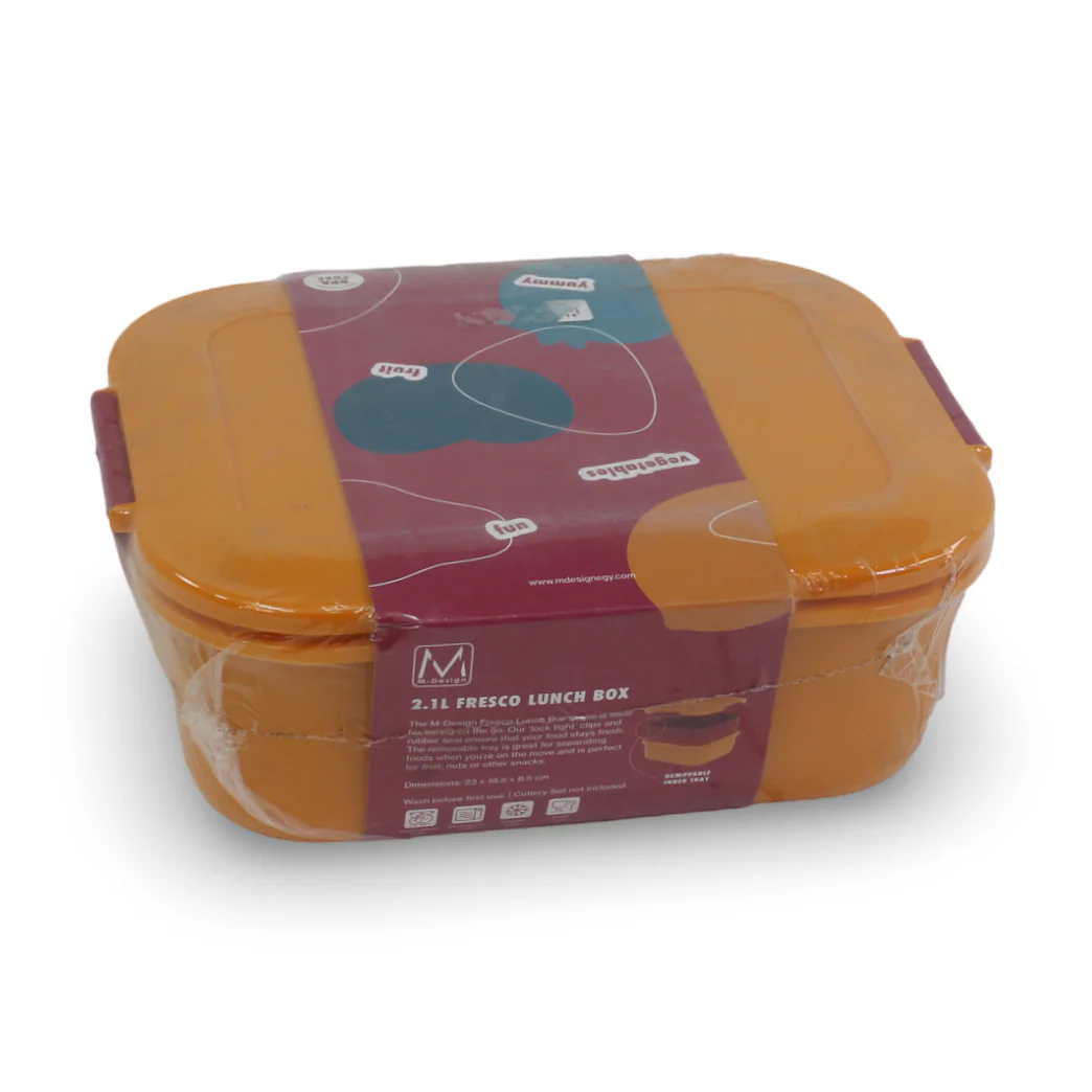 M-Design Fresco Lunch Box 2.1 L – Orange/Red - Image 2