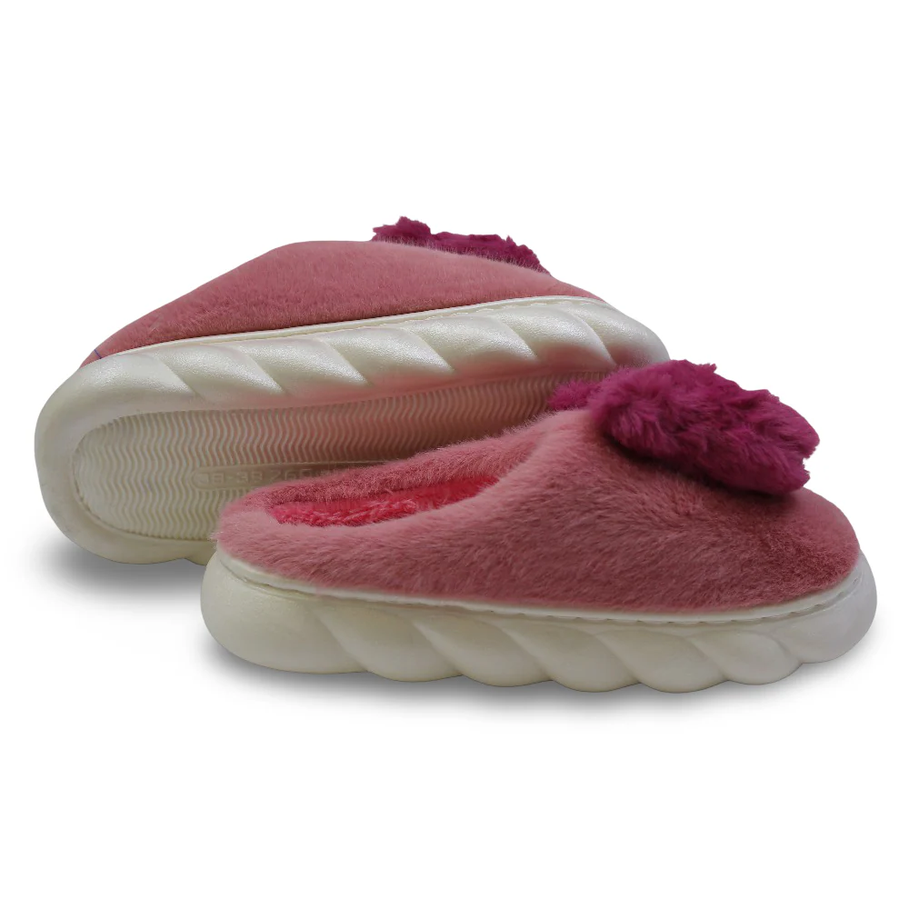 Women's Fur Slippers with Lotso Design - Image 5