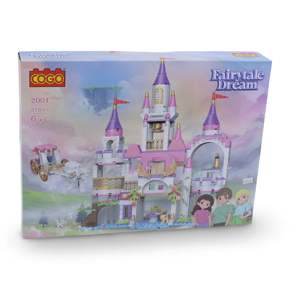 Cogo Fairytale Dream Castle Building Blocks Set – 516 Pieces - Image 2