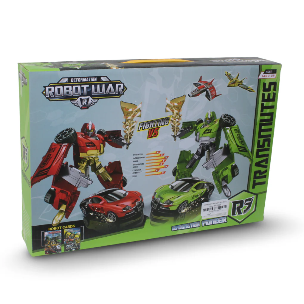 Ziyu Toys "Robot War" Transmutes Toy Set Figure – Red - Image 3