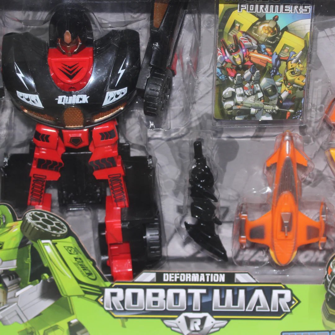 Ziyu Toys "Robot War" Transmutes Toy Set Figure – Red - Image 4