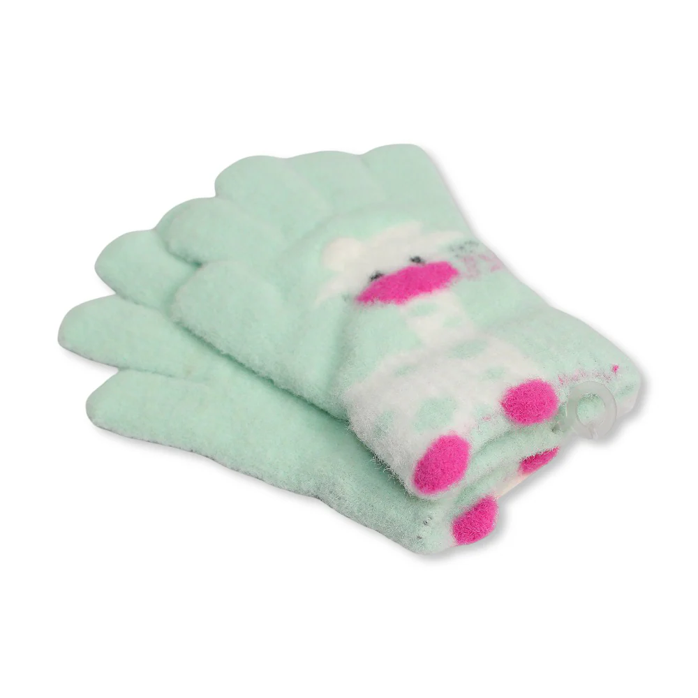 Children Half Finger Gloves – Giraffe Design - Image 2
