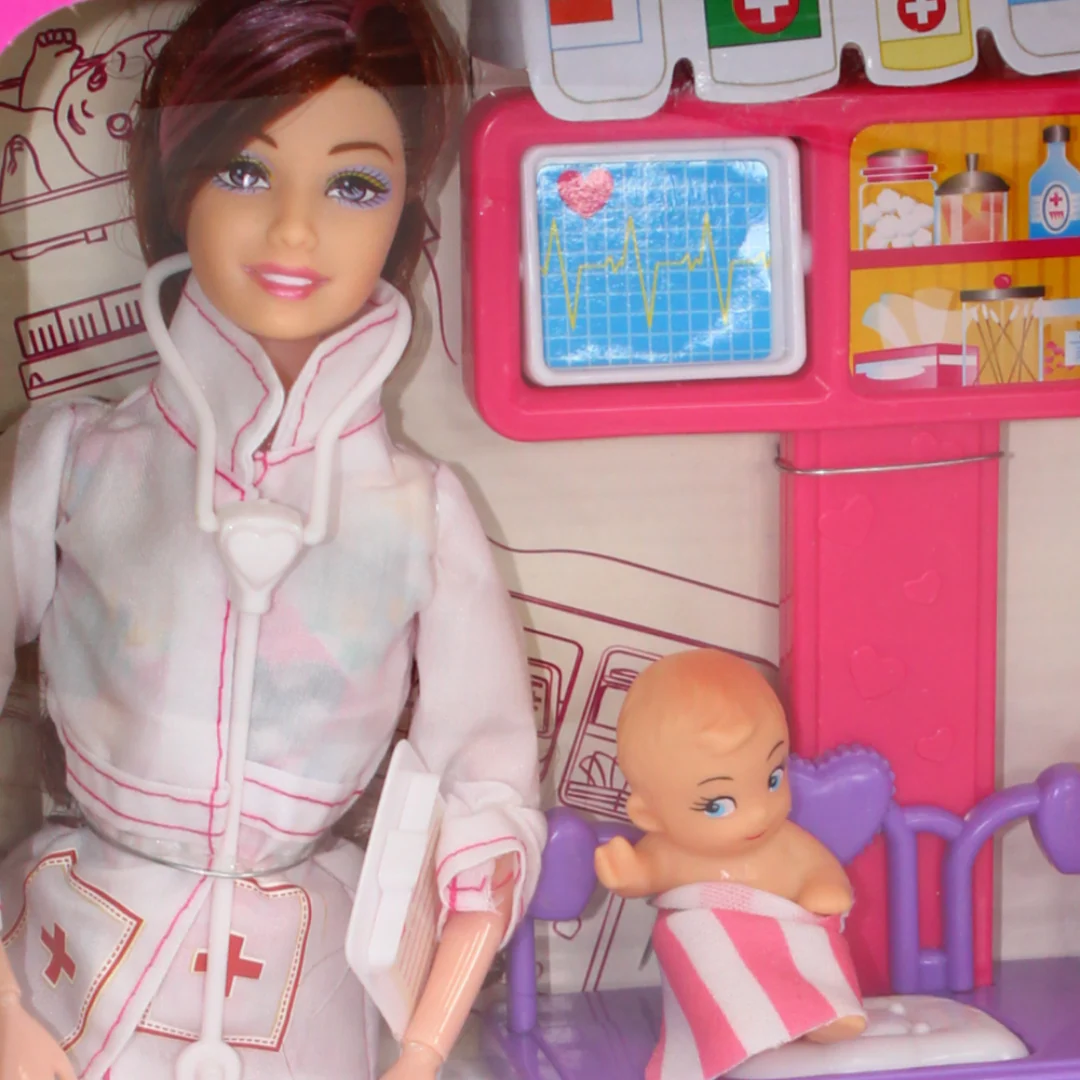 Baby Doctor Doll Playset – Fuchsia - Image 3