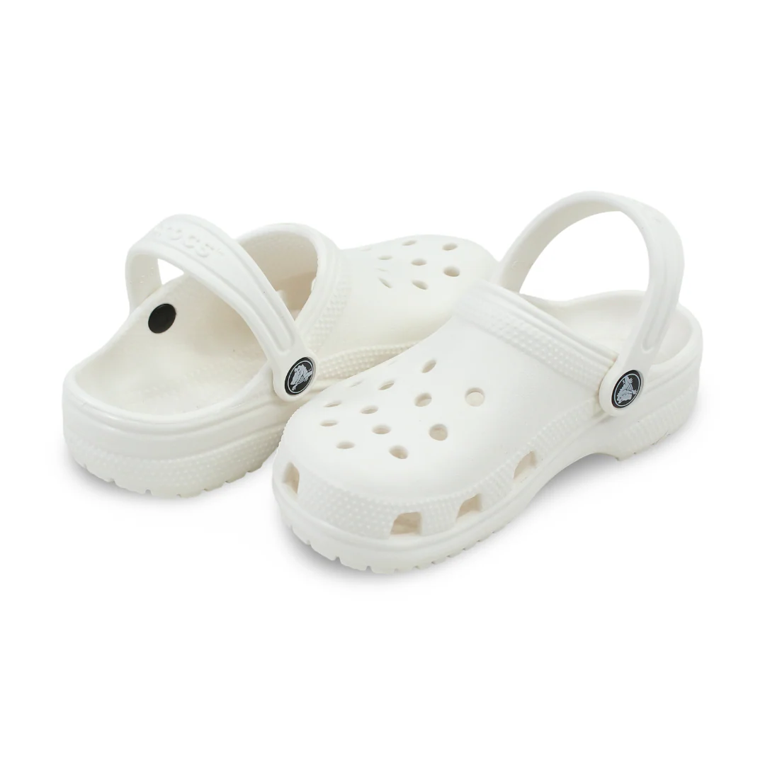 Unisex Rubber Classic Crocs – White - Image 2