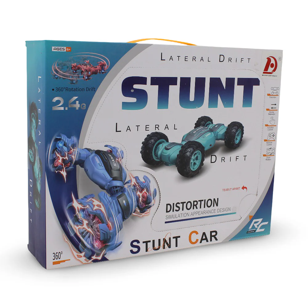 Remote Control Stunt Car (Light & Music) – Baby Blue - Image 3