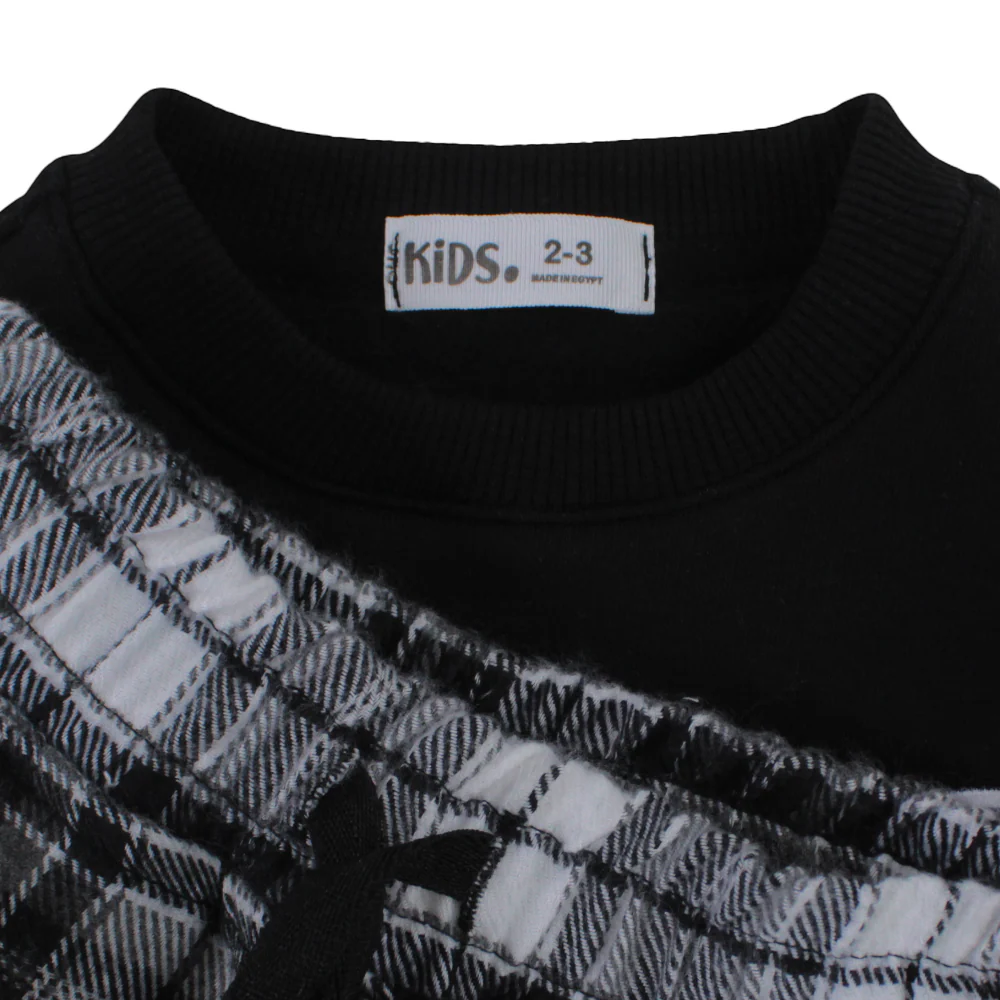 Boys Cotton Pajama Set – Black with “Never Stop Dreaming” Print - Image 4