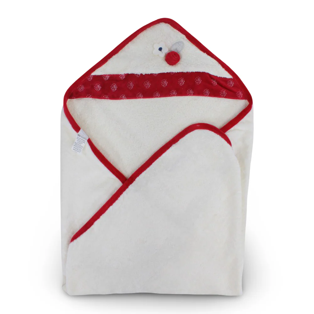 Baby Cotton Hooded Towel - Flower Design ( 70 * 75 )