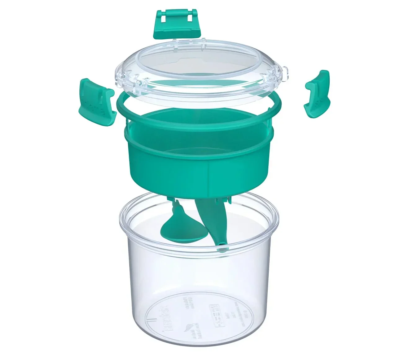Sistema Breakfast TO GO – BPA Free Plastic Minty Teal 530ml - Image 4