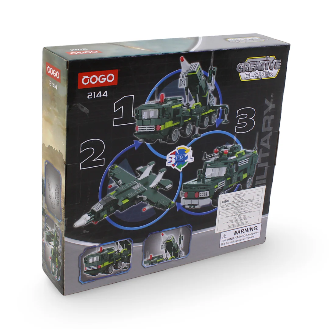 Cogo Creative Player 3-in-1 Military Building Block Set – 346 Pcs - Image 3