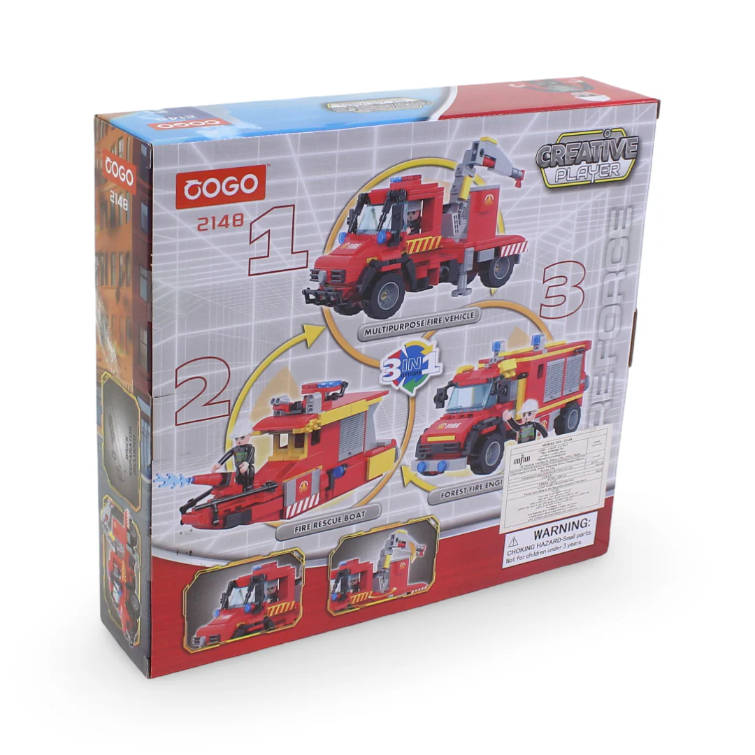 Cogo 3-in-1 Fire Force Building Block Set – 362 Pcs - Image 3