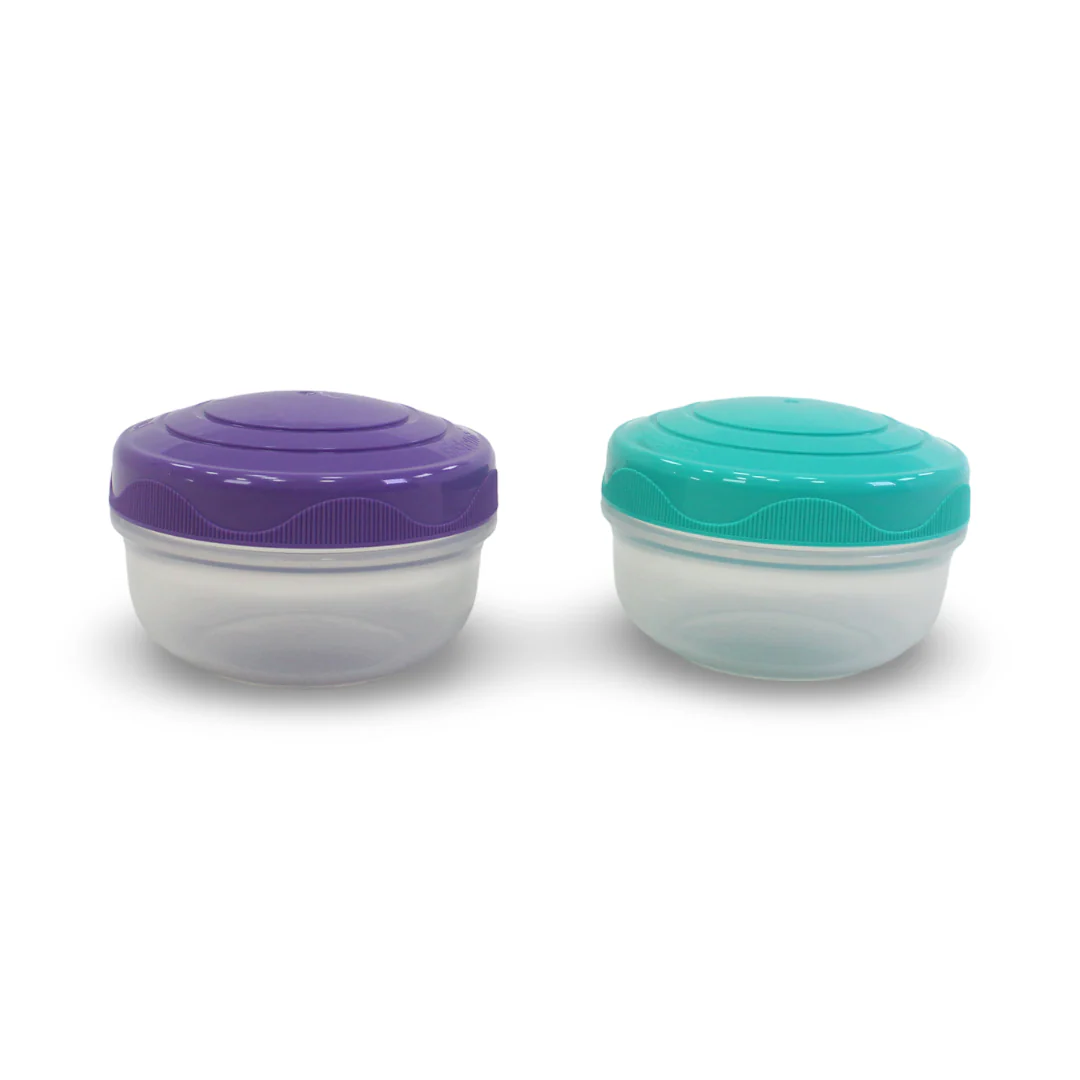 Sistema To Go Portion Pod Small Food Storage 210ml – Purple & Aqua